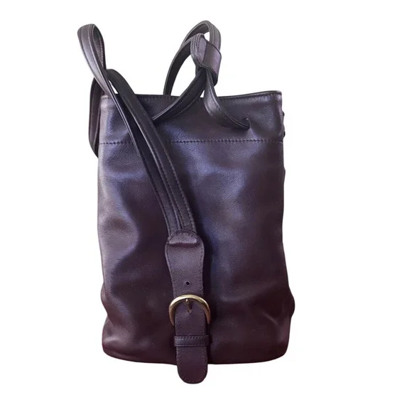 Coach Soho Cornelia Brown Leather Backpack Vintage USA Creed H7H-4162 Brown 1997 - Picture 7 of 10